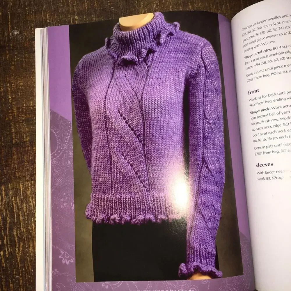 Top Notch Knit Knitting Pattern Sweater Shawl Wrap Pullover Cardigan Jacket